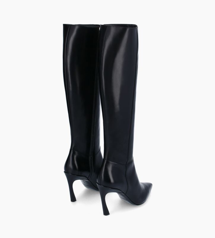 botte talon aiguille noir